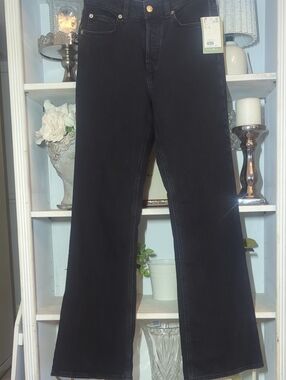 H&M  Black Women's High-Rise Flared Jeans